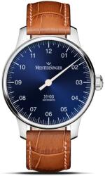 MeisterSinger N°03 38mm BM9908 - Curea din piele maro deschis + 5 ani garanție și cadou GRATUIT Ceas