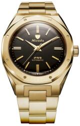 Nivada Grenchen F77 MARKII GOLD - Stainless Steel Bracelet + 5 ani garanție și cadou GRATUIT Ceas