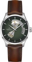 Hamilton Jazzmaster Open Heart Auto H32675560 + 5 ani garanție și cadou GRATUIT Ceas