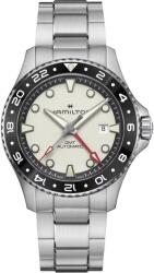 Hamilton Khaki Navy Scuba Automatic GMT H82555150 + 5 ani garanție și cadou GRATUIT Ceas