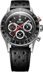 Nivada Grenchen Chronoking Mecaquartz Racing negru - Inter. Bezel - Black Racing Strap + 5 ani garanție și cadou GRATUIT Ceas
