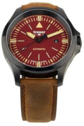 Traser P67 Officer Pro Automatic Piele Roșie + 5 ani garanție și cadou GRATUIT Ceas