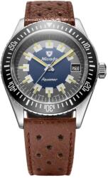 Nivada Grenchen Aquamar Vintage - Brown Racing Strap + 5 ani garanție și cadou GRATUIT Ceas