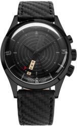 Vulcain Nautical Heritage - Full Black - Black Carbon Leather Strap + 5 ani garanție și cadou GRATUIT Ceas