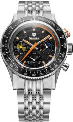 Nivada Grenchen Chronoking Mecaquartz Racing Carbon - Inter. Bezel - Beads of Rice + 5 ani garanție și cadou GRATUIT Ceas