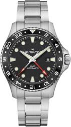 Hamilton Khaki Navy Scuba Automatic GMT 43mm H82555130 + 5 ani garanție și cadou GRATUIT Ceas