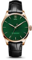 Biatec Majestic SE 01 WLD - Curea neagră din piele de aligator autentică + 5 ani garanție și cadou GRATUIT Ceas