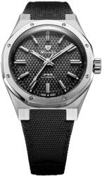 Nivada Grenchen F77 SST Black MK2 - 38 mm - Velcro Strap + 5 ani garanție și cadou GRATUIT Ceas