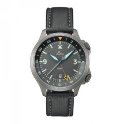 Laco Flieger Frankfurt GMT Grau + 5 ani garanție și cadou GRATUIT Ceas