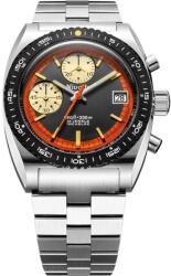 Nivada Grenchen Autochron Orange Automatic - Bracelet + 5 ani garanție și cadou GRATUIT Ceas
