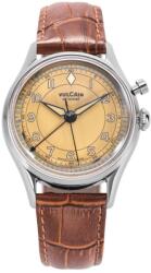 Vulcain Cricket Classique 39 mm - Khaki Brown - Brown Alligator + 5 ani garanție și cadou GRATUIT Ceas