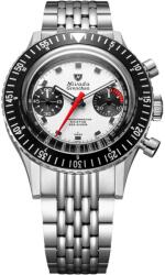 Nivada Grenchen Chronomaster White Panda 41mm - Beads of Rice + 5 ani garanție și cadou GRATUIT Ceas