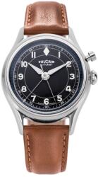 Vulcain Cricket Classique 39 mm - Negru/Alb/Albastru - Brown Plain + 5 ani garanție și cadou GRATUIT Ceas