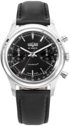 Vulcain Chronograph 70's - Negru - Black Plain + 5 ani garanție și cadou GRATUIT Ceas