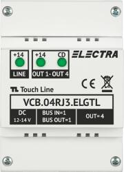 ELECTRA Doză de derivație video 4 ieșiri RJ45 pentru sisteme Electra Touch Line / G3 - ELECTRA VCB. 04RJ3. ELGTL (VCB.04RJ3.ELGTL)