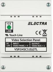 ELECTRA Doză selecție 4 panouri video Electra, montaj șină DIN/suprafață, carcasă ABS - ELECTRA VSP. 04SC3. ELGTL (VSP.04SC3.ELGTL)