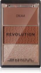 Revolution The Bronzer Icon paletă de bronzere cu efect de iluminare culoare Golden Medium 1 buc