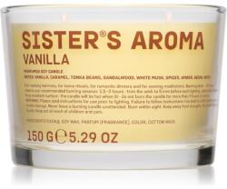 Sister's Aroma Candle Vanilla illatgyertya 150 g