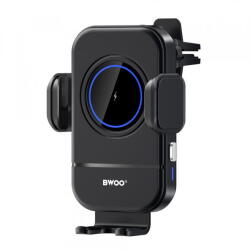 BWOO Incarcator Auto Wireless BWOO ZJ137, 15W, 1.67A, Negru (inc/bwo/zj/15/16/ne)