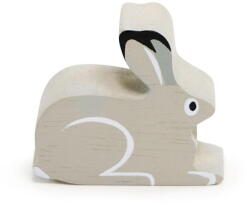 Tender Leaf Figurina Iepure polar, din lemn premium - Snow Hare - Tender Leaf Toys, Varsta 3+ ani, Crem (TL4847)