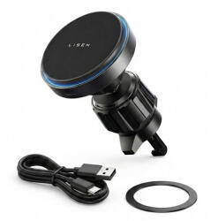 Lisen Incarcator Auto Wireless Lisen, 15W, 1.67A, Negru YL0225070006 (acc/383285)