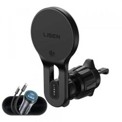 Lisen Incarcator Auto Wireless Lisen W704 Pro, 25W, Negru YL0225090003 (acc/383284)