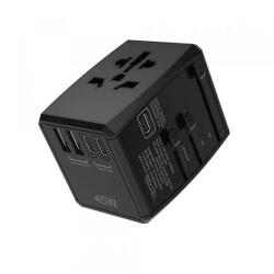 Techsuit Incarcator Retea Techsuit HHT905 Travel, 45W, 3A, 2 x USB-A - 2 x USB-C, Negru (inc/372308)