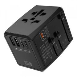 Techsuit Incarcator Retea Techsuit HHT906 Travel, 65W, 3.25A, 2 x USB-A - 2 x USB-C, Negru (inc/372307)