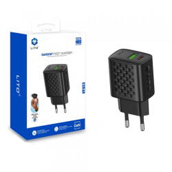 LITO Incarcator Retea Lito LC19, 30W, 3A, 1 x USB-A - 1 x USB-C, Negru (inc/372258)
