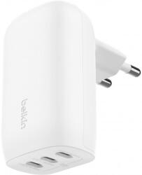 Belkin Incarcator Retea Belkin BoostCharge, 67W, 3A, 3 x USB-C, Alb WCC002vfWH (WCC002vfWH) - dwyn