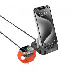 hoco. Incarcator Retea Wireless HOCO CQ16A 3in1, 15W, 1.67A, Negru (inc/hoc/cq16a/15/16/ne)