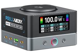  OEM Incarcator Statie OEM WLX-R8A QI, 140W, 5A, 2 x USB-A - 6 x USB-C, Gri (inc/oem/wlr8a/14/5a/2x/6x/gr)