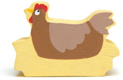 Tender Leaf Figurina Gaina, din lemn premium - Chicken - Tender Leaf Toys, Multicolor (TL4828)
