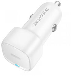 BOROFONE Incarcator Auto Borofone BZ34A Cloud, 20W, 3A, 1 x USB-C, Alb (inc/bor/bz/20/3a/1x/al)