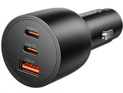 ORICO Incarcator Auto Orico PowerLink, 165W, 5A, 1 x USB-A - 2 x USB-C, Negru (ORICO-PL-165-1A2C) - dwyn