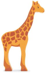 Tender Leaf Figurina Girafa, din lemn premium - Giraffe - Tender Leaf Toys, Varsta 3+ ani, Portocaliu (TL4743)