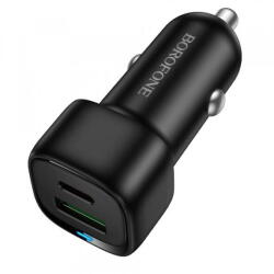 BOROFONE Incarcator Auto Borofone BZ34B Cloud, 38W, 3A, 1 x USB-A - 1 x USB-C, Negru (inc/bor/bz/38/3a/1x/1x/ne)