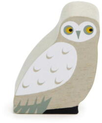 Tender Leaf Figurina Bufnita, din lemn premium - Owl - Tender Leaf Toys, Varsta 3+ ani, Crem (TL4842)