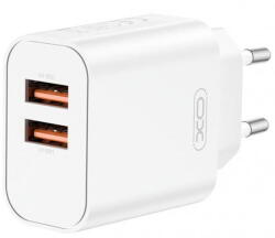 XO Incarcator Retea XO Design CE34, 12W, 2.4A, 2 x USB-A, Alb (inc/xo /ce/12/24/2x/al)
