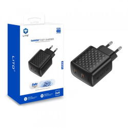 LITO Incarcator Retea Lito LC22, 45W, 3A, 2 x USB-C, Negru (inc/372260)