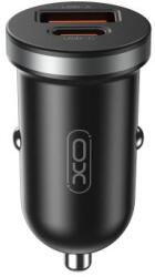 XO Incarcator Auto XO Design CC56, 30W, 3A, 1 x USB-A - 1 x USB-C, Negru (inc/xo /cc56/30/3a/1x/1x/ne)