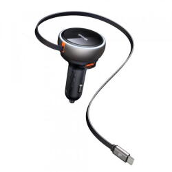 Mcdodo Incarcator Auto Cu Cablu USB-C McDodo CC-4850, 80W, 3A, 1 x USB-A - 1 x USB-C, Negru (mcd/371174)