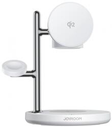 JOYROOM Incarcator Retea Wireless Joyroom JR-W23 3in1, 15W, 1.67A, Alb (inc/joy/jr/15/16/al)