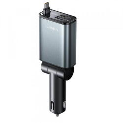 Lisen Incarcator Auto Cu Cablu USB-C Lisen, 57W, 3A, 1 x USB-A - 1 x USB-C, Negru YL0325010016 (lis/374545)