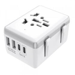Techsuit Incarcator Retea Techsuit HHt204A Travel, 15W, 3A, 2 x USB-A - 2 x USB-C, Alb (inc/372294)