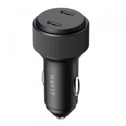 Havit Incarcator Auto HAVIT CC2014, 30W, 3A, 2 x USB-C, Negru (hav/370378)