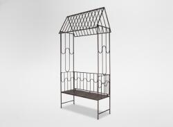 Garden Line Pergolă de grădină cu bancă 123x63x252cm maro antic 66857 (GOM1456)