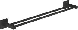 GROHE Bara prosop Grohe 411042430, Suport prosop dublu Start Cube, tip instalare pe perete, numar orificii instalare 2, negru (411042430)