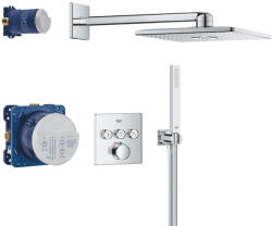 GROHE Sistem de dus Grohe 1072440000, tip incastrare incastrat, pentru dus, termostat, protectie antioparire baterie, crom (1072440000)