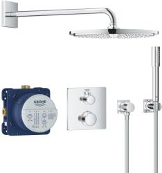 GROHE Sistem de dus Grohe 34730000, Grohtherm 310, tip incastrare incastrat, pentru un dus confortabil zilnic, crom (34730000)